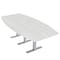 Skutchi Designs 45 in W, 96 in L, 29 in H, Engineered Wood Top, White HAR-BOT-46x93-T-WHITECYPRESS - alternate 1